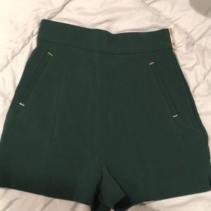 Emerald high waisted shorts
